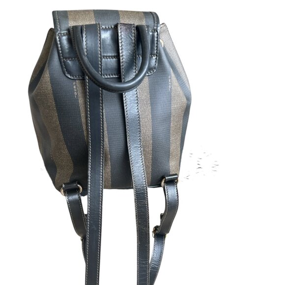 Fendi Pequin PVC  Leather Backpack - Picture 3 of 9